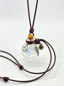 幻彩寵物紀念迷你瓶，寵物毛髮紀念瓶，幻彩迷你玻璃許願瓶項鍊，「Best Friend」寵物紀念禮物，適用於狗和貓，寵物毛髮或骨灰紀念罐，車用掛飾 - 彩色 - 查看 9