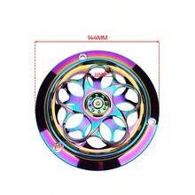 CNC Processed Aluminum Alloy Rotating Fan Cover, Engine Radiator Guard And Frame Hole Cover, Polished Heat-Resistant Cooler Fins Decorative Modification Accessories, Personalized Motorcycle Modification Parts, Suitable For VESPA150, Scooter, Qoge I125, Other Motorcycles - A - View 14