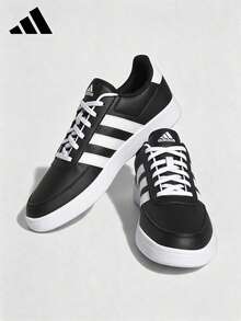 Adidas New Men's Breaknet 2.0 Tennis Shoes - Black and White - View 1