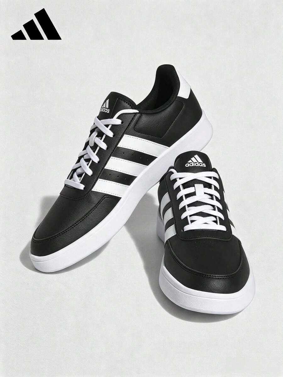 Adidas New Men's Breaknet 2.0 Tennis Shoes - Black and White - View 1