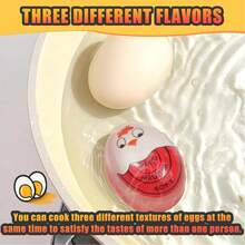 1pc Cute Egg Timer, Suitable For Boiling Eggs, Can Set Soft-Boiled, Medium-Boiled, Hard-Boiled Eggs, Kitchen Breakfast Cooking Assistant, Teacher Gift, Halloween Decoration Tool, Kitchen Accessory, Home Set, Autumn Home Decor, Room Essential, Autumn Decoration - Multicolor - View 4