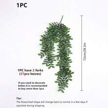 1pc Artificial Hanging Plant, Mandala Vine Hanging Wall Plant For Indoor And Outdoor Decor, Perfect For Rooms, Kitchens, Home, And Wedding Decorations. - Green - View 3