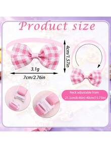 12/36pcs Cartoon Print Pet Bow Tie & Necktie With Adjustable Elastic Band, Universal Decoration For Small And Medium Dogs And Cats, Suitable For Daily Wear, Parties And Pet Photography, Sweet Gift For Birthday And Christmas To Make Pets Happy - Multicolor - View 2