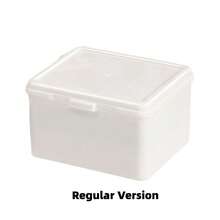 Dust-Proof Stackable Mini Plastic Storage Box With Lid, Multi-Functional Desktop Organizer, Portable Small Container For Trading Cards, Stickers, Jewelry And Stationery, Card Box, Business Card Holder, Miscellaneous Storage Box, Cream White Large Storage Box, Thickened Material, Durable And Sturdy, Back To School Season Recommended, Back To School Season Recommended, Classified Storage, Made Of And Material, Easy To Access, Large Capacity Storage Organizer Box - Multicolor - View 10