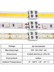 High Quality LED Strip Buckle 8mm Terminal Splice Plug Screw-In 2-Pin Fixing Clip Free Welding Led Light Strip Connector - A - View 11