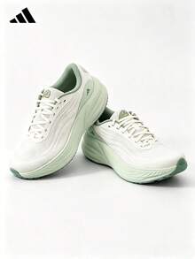 Adidas Giày chạy bộ nữ mới, thoáng khí, nhẹ, giảm sốc và phù hợp cho chạy bộ đường trường, sử dụng hàng ngày. - Trắng/Xanh lá cây - Xem 5