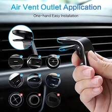 1pc Car Phone Holder, Magnetic Phone Mount With Invisible Suction Cup, Strong Magnetic Car Phone Holder, Suitable For Navigation - Multicolor - View 8