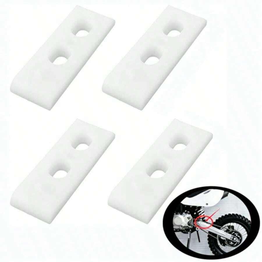 4 buah Pelindung Rantai Swingarm Motor dari Nilon, Pelindung/Penutup Rantai Garpu Belakang (71x23x7mm), Cocok untuk Model dengan Kapasitas Mesin 50/70/90/110/125/160CC - Blok pelindung garpu belakang - View 1