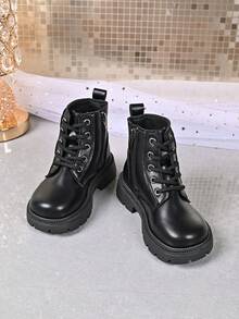 Kids Fashion New Boots, Comfortable Lining - Black - View 2