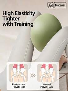 1 PC – Thickened Mini Pilates/Yoga Ball (Fitness Balance Ball); Suitable For Postpartum Abdominal Toning And Core Strength Training; Ideal For Workouts At Home, School, The Gym, Or The Office; Pilates & Yoga Accessory / Inflation Pump Included - Multicolor - View 3