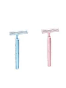 2pcs Women's Disposable Pubic Hair Razor, Armpit Hair, Leg Hair, Intimate Area Shaver, Mini Hair Trimmer, Christmas, Back To School, Holiday, New Year Gift, Perfect Party Gift, Party Favor, Women's Gift, Perfect Gift For Mom - Multicolor - View 5