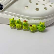 5/10pcs-Shoe Charms Set-Detachable ABS Accessories, 3D Cute Capybara-Glow In The Dark, Solid Color, Suitable For Clogs DIY Sandals-Ideal For Various Holidays And Parties, Perfect Christmas Gift - Solid Color - View 14