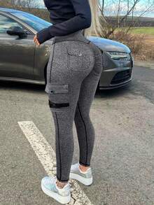 Women Leggings - 深灰色 - 查看 1