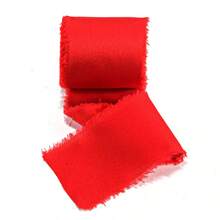 1 Roll Silk Satin Frayed Edge Ribbon For Crafts, Wedding Invitation Decoration, Gift Wrapping 1.5inch X 4.5m - View 18