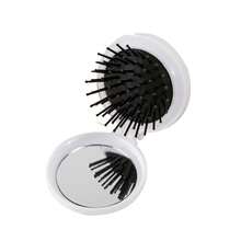 Customized Name, Mini Portable Brush, Built-In Folding Mirror, Air Cushion Massage Comb, Compact Design, Convenient For Travel, Durable Plastic Material, Back-To-School Season - Multicolor - View 9