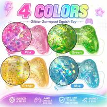 1pc Soft Game Controller Stress Ball, Decompression Toy, Soft Filled Squeeze Toy, Stress Relief Game Controller, Birthday Party Favor Bag, Unisex, Slow Rebound! Squeeze Stress Ball, Random Style And Color - Multicolor - View 10