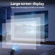 Portable Projector, USB Connection, Native 720p, Supports 1080P, Equipped With Remote Control, Suitable For Smartphones, Tablets, Laptops And LCD Screens - Black - View 3