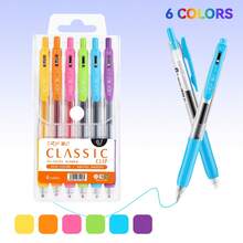 ZhiJi 6/8/10pcs Colorful Neutral Pens - Retractable, Fine Tip (0.7mm), Multiple Vibrant Colors, Gel Pen Set, Eyeliner Pen, Needle Pen, Ballpoint Pen, Perfect For Vibrant Color Writing And Sketching, Smooth Writing, Used For Drawing, Highlighting, Note-Taking, Making Manuals, Office Use - Multicolor - View 13