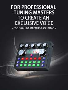 Card âm thanh livestream USB gắn ngoài DSP giảm nhiễu, giao diện âm thanh bảng hiệu ứng âm thanh phù hợp cho podcast, thu âm studio, hát, chơi game và livestream - Xem 6