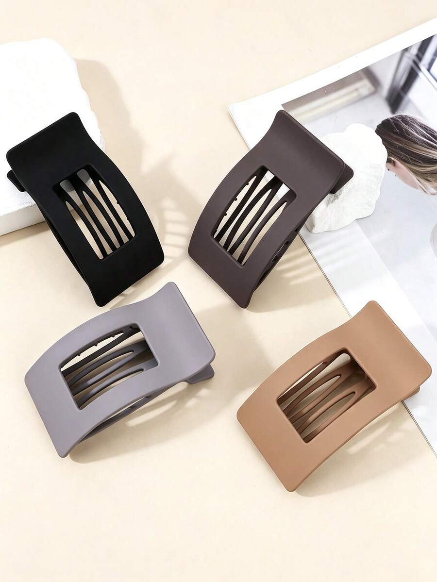 Women's Flat Hair Clips - 8pcs French Flat Hair Clips, Medium Size Girls Hair Clips, Large Hair Clips, Suitable For Thick Or Thin Hair, Durable And Non-Slip, Suitable For Women (Leopard Print)