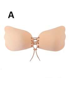 Self-Adhesive Invisible Bras With Strapless Wing Design Drawstring Reusable Push Up Sticky Bra Breathable Backless Boob Tape Non-Slip Nipple Cover Suitable For Dresses Evening Gowns Wedding Dresses Plus Size Women's Lingerie Accessories - Multicolor - View 20