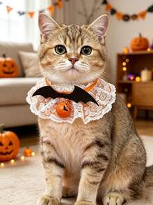Aksesori Kostum Halloween untuk Kucing dan Anjing: Dasi Kupu-kupu, Sayap Kelelawar, Mata Setan, Kerah Renda, Kerah Lonceng yang Dapat Diatur. - MultiWarna - View 4