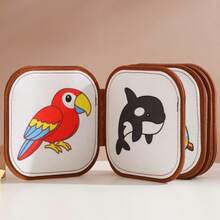 كتاب قماشي تعليمي مبكر للرضع، التعرف على الألوان، إدراك الأشكال، لعبة تفاعلية بين الطفل والوالدين، هدية مثالية للطفل - متعدد الألوان - مشاهدة 10