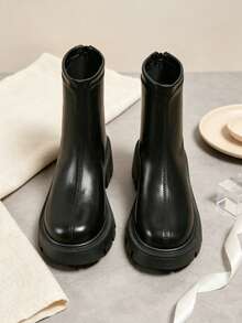 Girls Boots, Autumn/Winter Children Ankle Boots, Boots, Autumn/Winter Baby Girls Boots, Boots, Ankle Boots - Black - View 4