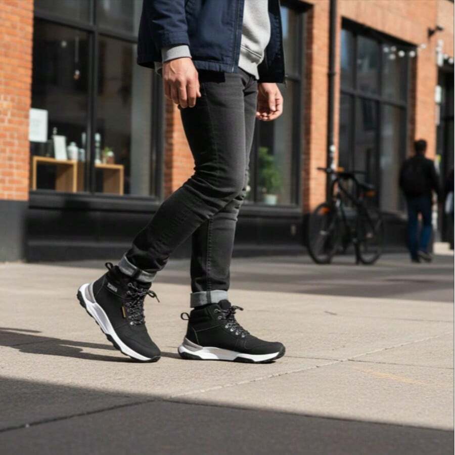 Men Mountaineering Boots - Black - View 1
