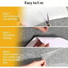1 Roll Thick Clear Cat Scratch Protector, Self-Adhesive Vinyl Furniture Shield, Waterproof & Durable Anti-Scratch Tape For Sofa, Walls, Doors & Countertops - 3m*45cm - View 11