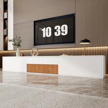 Modern TV Stand, TV Cabinet, TV Console, Low TV Stand. Unique Design - White - View 3
