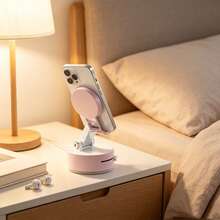 1pc Vacuum Magnetic Suction Cup Car Phone Holder Stand Car Mount Foldable Holder NEW Compatible With IPhone, Android Phone, Gift For Birthday, Family, Friends Car Accessories - One Size - View 3