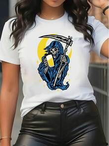 Women T-Shirts - 白色 - 查看 1
