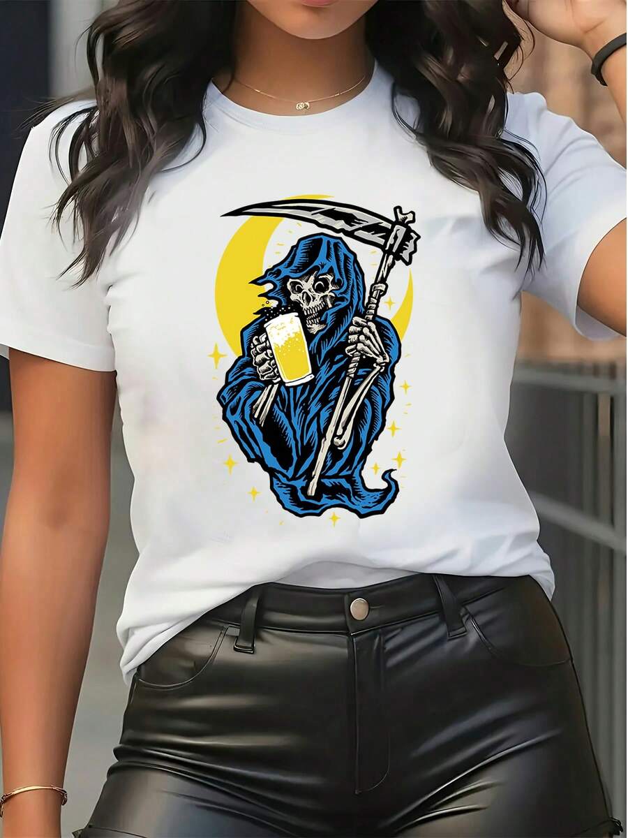 Women T-Shirts - 白色 - 查看 1