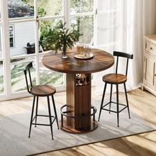 Furniture Brown Mid-Century Retro Multifunctional Modern Made Of Wood - Walnut - 查看 1