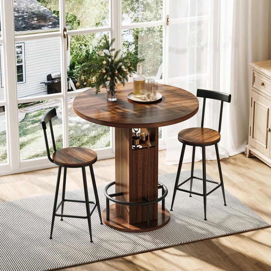 Furniture Brown Mid-Century Retro Multifunctional Modern Made Of Wood - Walnut - 查看 1