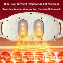 Heated Waist Massage Belt, Abdominal Vibration Massager, Pulse Abdominal Massage Device, 9 Modes 9 Levels Adjustable, Portable For Home And Travel Use - Multicolor - View 7