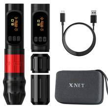 XNET 1PC Wireless Rotary Tattoo Pen, Upgrade Brushless Motor 1300mAh Battery Professional Tattoo Machine For Tattoo Artists Liner Shader Work - Black - View 15