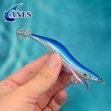 ANFS 5pcs Squid Fishing Lure -Egl Lure Fishing Bait Squid Jigs For Octopus Cuttlefish, Saltwater Hard Bait - Multicolor - View 8