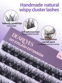 DearEyes DP-07 DIY Self-Adhesive False Eyelash Clusters - 查看 2