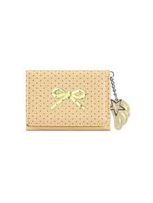 Cute Polka Dot 3-Fold Wallet With Bow Decor,Star Wing Charm,Portable Coin Purse & Card Holder,Compact Women's Short Purse,Daily Card Organizer - Multicolor - View 13