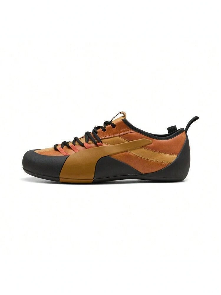 Puma Unisex Klim OG MU Maple Brown/Khaki Casual Low-Top Sneakers 40895302 - Rust Brown - View 1