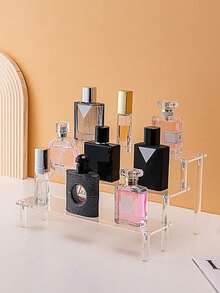 1pc Multi-Layer Acrylic Display Stand, 3-Tier Food/Dessert Display, Perfume Storage Rack, Small/Mini Display Stand For Storage And Decoration - Clear - View 4