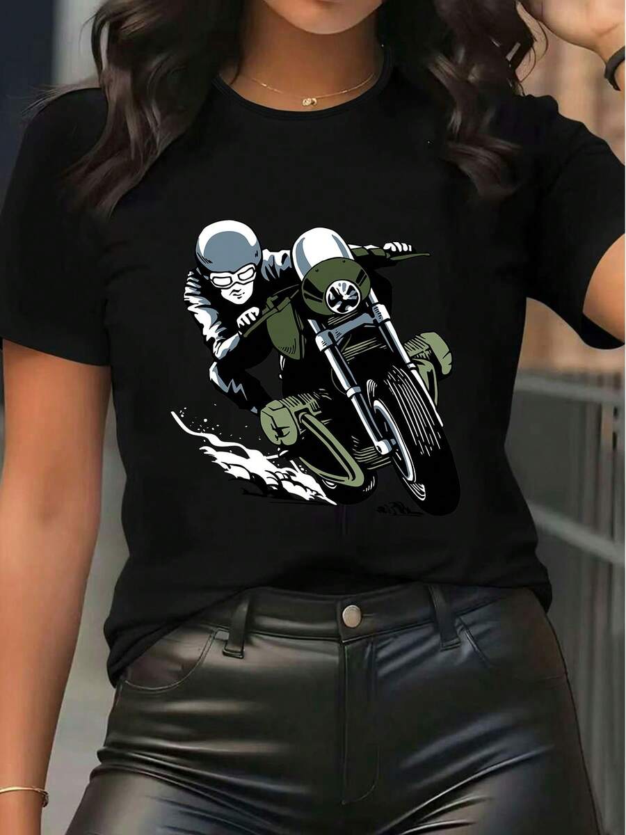 Women T-Shirts - 黑色 - 查看 1