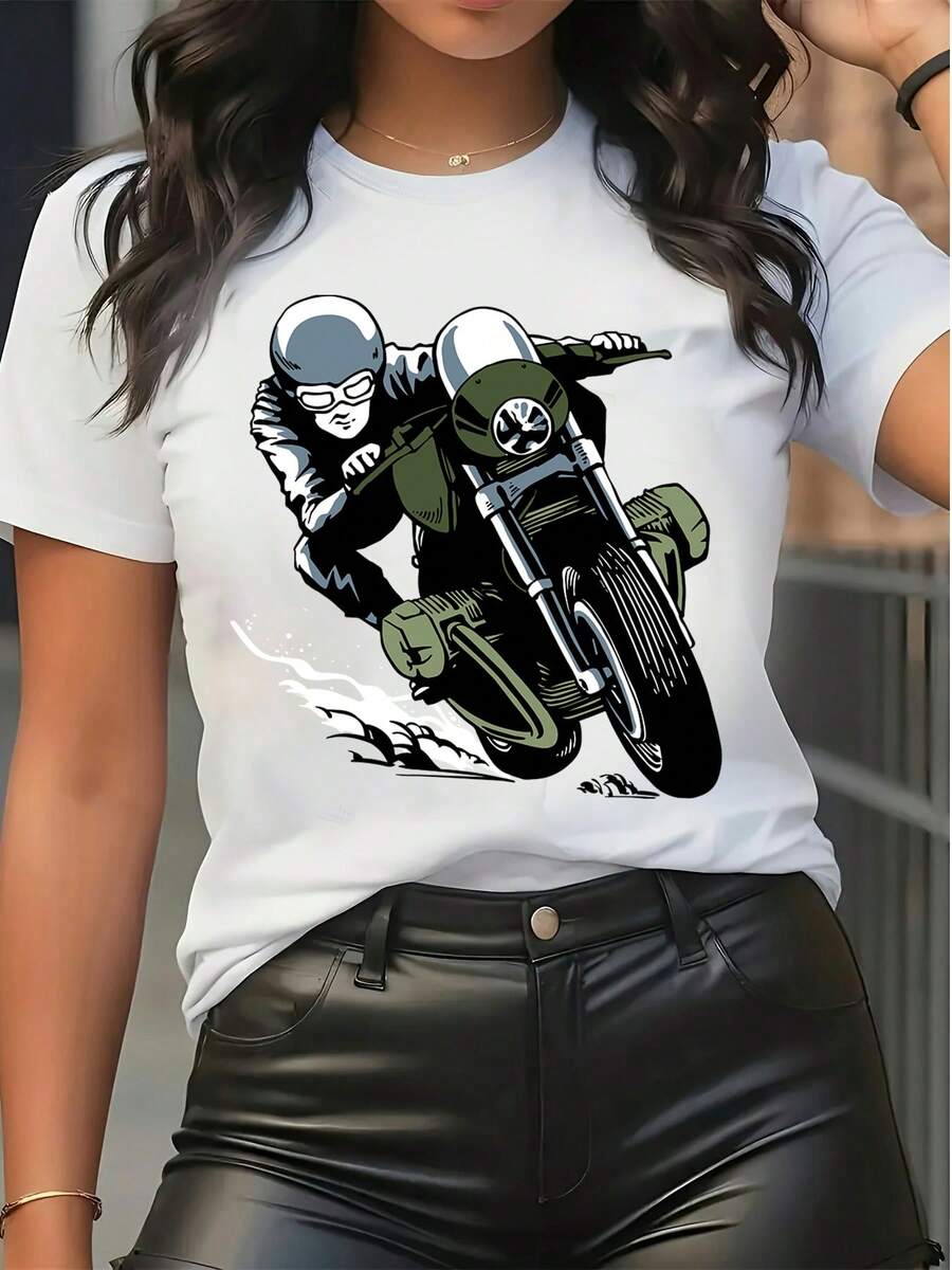 Women T-Shirts - 白色 - 查看 1