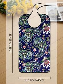 1pc Adult Bib, Dining Accessory, Designed For Disabled Elderly And People Requiring Care, Also As A Thoughtful Holiday Gift, Suitable For Home, Nursing Home, Hospital, Picnic, Gathering And Other Multiple Scenarios, All Seasons - Multicolor - View 13