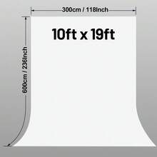 GAINVANE 3 Meters X 6m Thickened Photography Backdrop Cloth, 10FTX19FT Studio Background Curtain For Party And Video Shooting - View 1