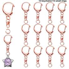 26pcs Multifunctional Alloy Keychain Spring Hooks With Open Connection Rings, Suitable For Creative DIY Keychains, Key Chains, Backpack/Handbag Charms, Key Storage, Jewelry Making DIY, Anniversary/Holiday Gifts (4 Colors Available) - 8C Buckle + Small Circle - View 10