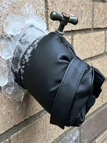 Outdoor Faucet Anti-Freeze Protection Cover; Winter Leather Faucet Cover, Outdoor Garden Faucet Insulation Sleeve, Thickened Cold-Resistant Anti-Freeze Protection Cover. Faucet Insulation - Outdoor Faucet Dedicated Anti-Freeze Protection Sleeve. - One Size Fits All - View 5