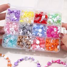 1 Kotak Set Manik-Manik Kerajinan - Cocok untuk Pembuatan Perhiasan, Manik-Manik Kecil 2,5-10mm dengan Warna & Gaya Campuran, untuk Kerajinan Anting, Beragam Pilihan untuk Pembuatan - titisan - View 7